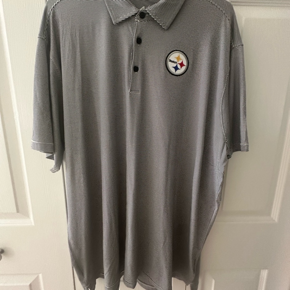 Steelers Antigua Twine Polo